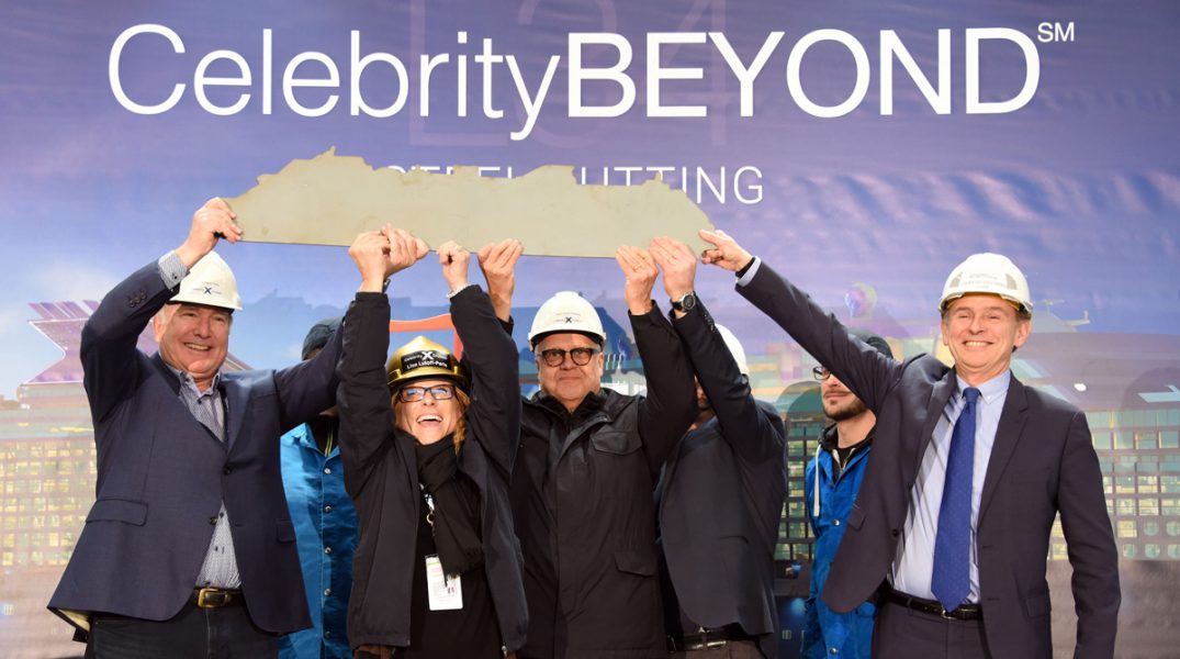 Celebrity Beyond taglio lamiera Celebrity Cruises