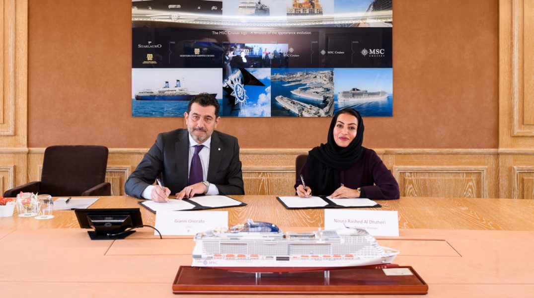 Gianni Onorato Noura Rashid Al Dhaheri Msc Crociere Abu Dhabi Ports