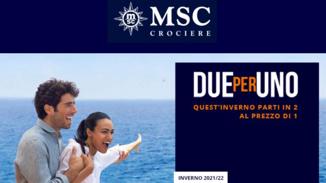 Msc Crociere promo 2x1 inverno