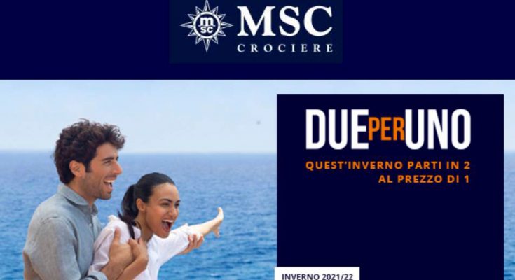 Msc Crociere promo 2x1 inverno