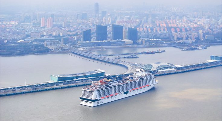 MSC Bellissima arrives to Shanghai