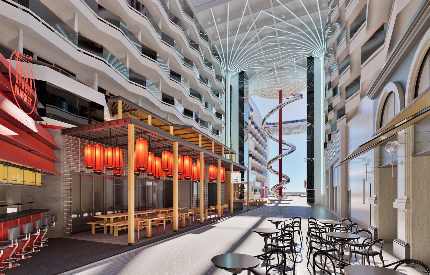 MSC World Asia_Outdoor Promenade