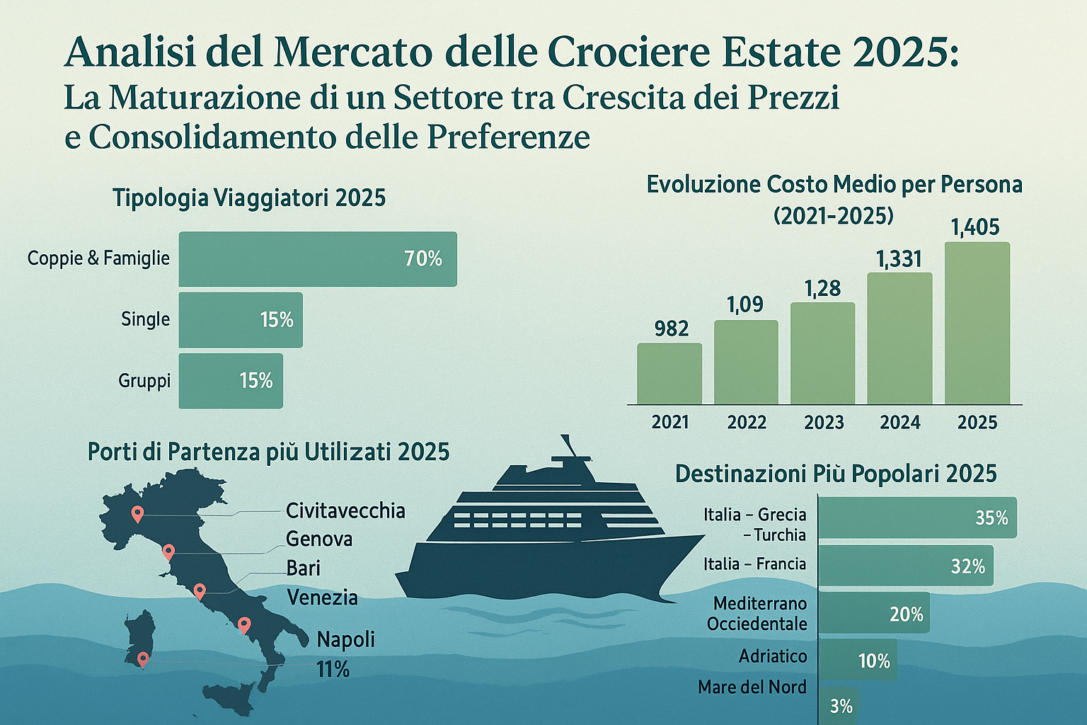Analisi del Mercato delle Crociere estate 2025