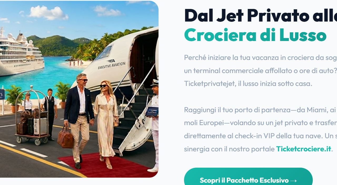 Nasce Ticketprivatejet.com, la piattaforma che fa viaggiare su jet privati piccole comitive di amici al prezzo di una business class